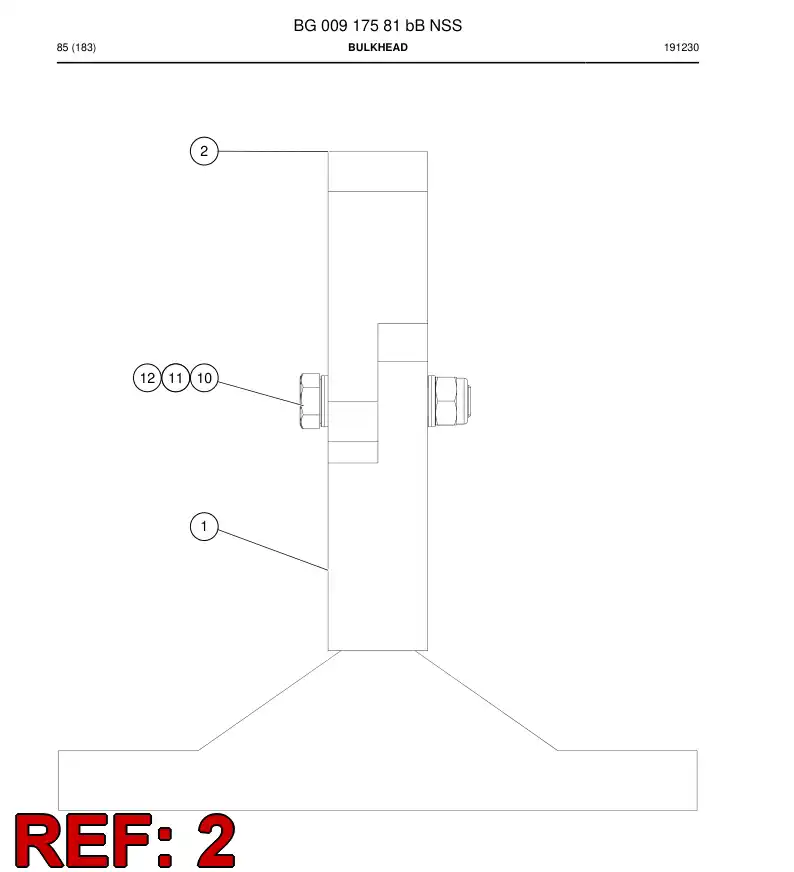 BG00917580a BG 009 175 80a Plate - Sandvik Technical Drawing