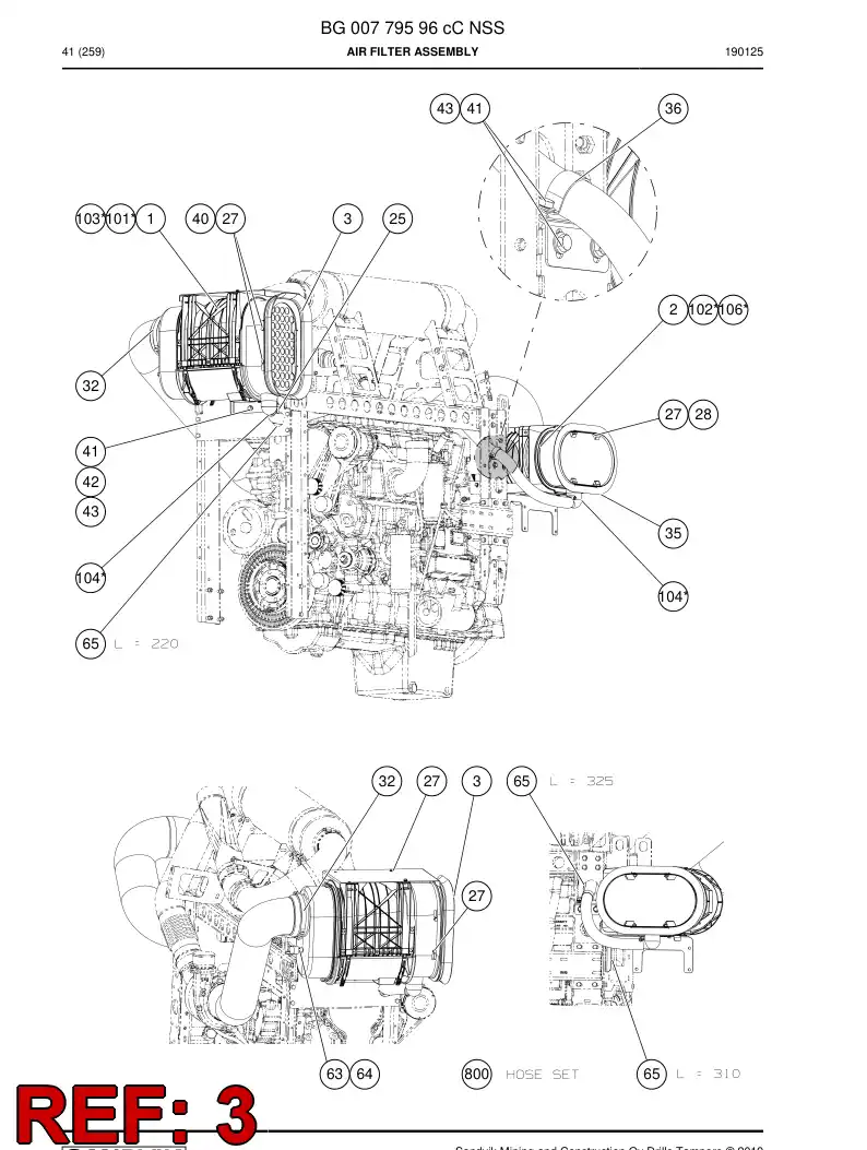BG00917615a BG 009 176 15a Box, Suction - Sandvik Technical Drawing