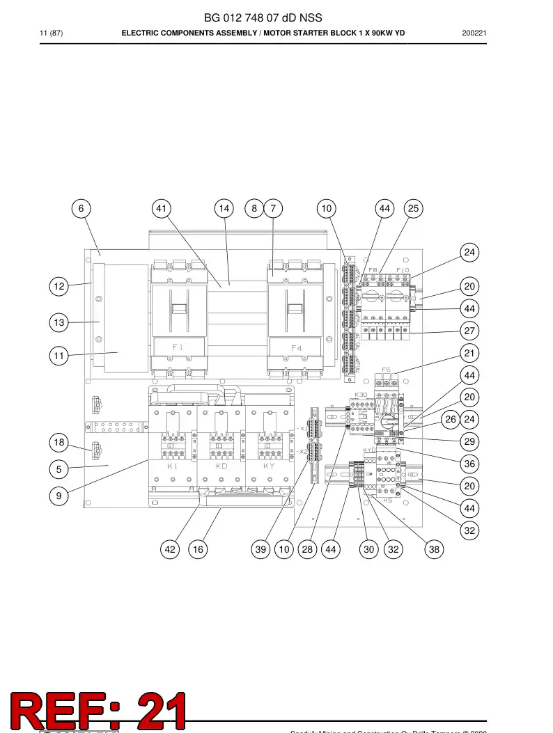 BG00917720a BG 009 177 20a Terminal - Sandvik Technical Drawing