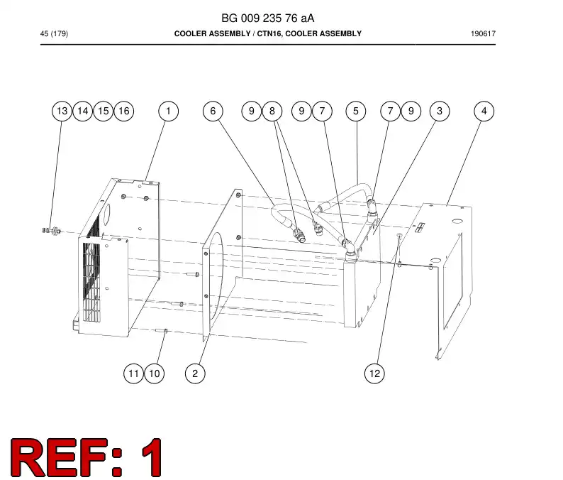 BG00923583a BG 009 235 83a Housing - Sandvik Technical Drawing
