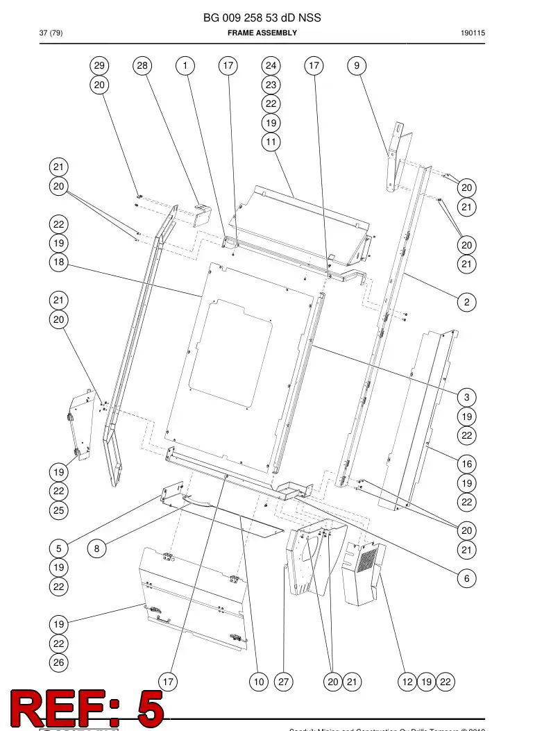 BG00925851b BG 009 258 51b Cover - Sandvik Technical Drawing