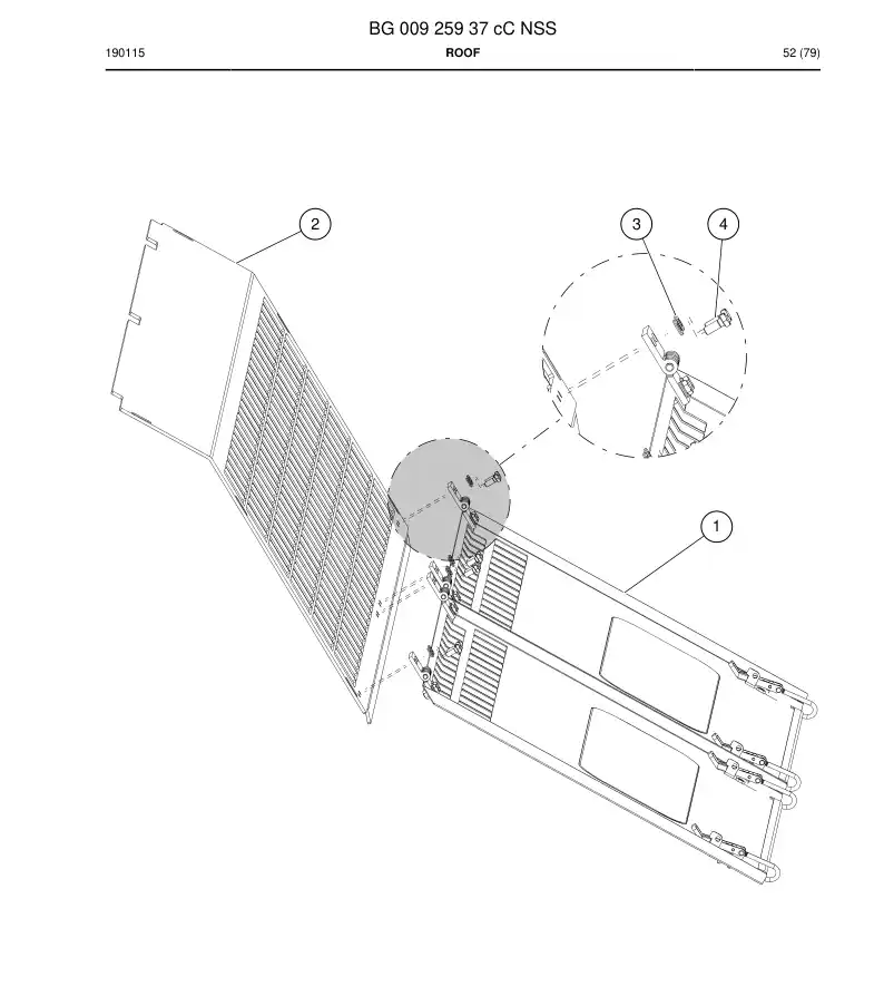 BG00925937c BG 009 259 37c Roof - Sandvik Technical Drawing