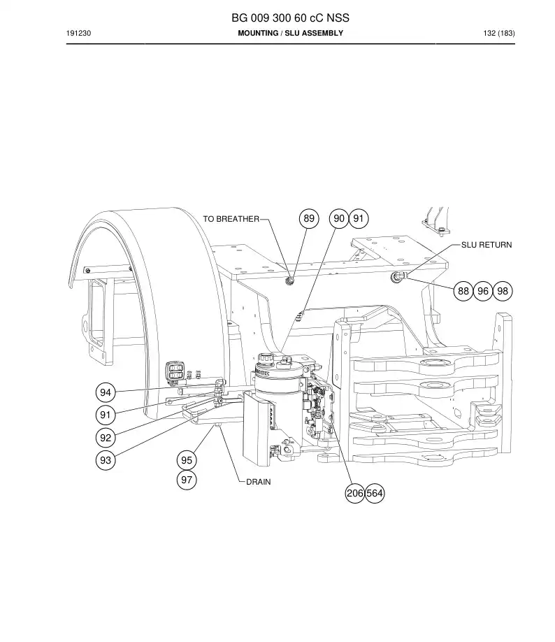 BG00930060c BG 009 300 60c Mounting - Sandvik Technical Drawing