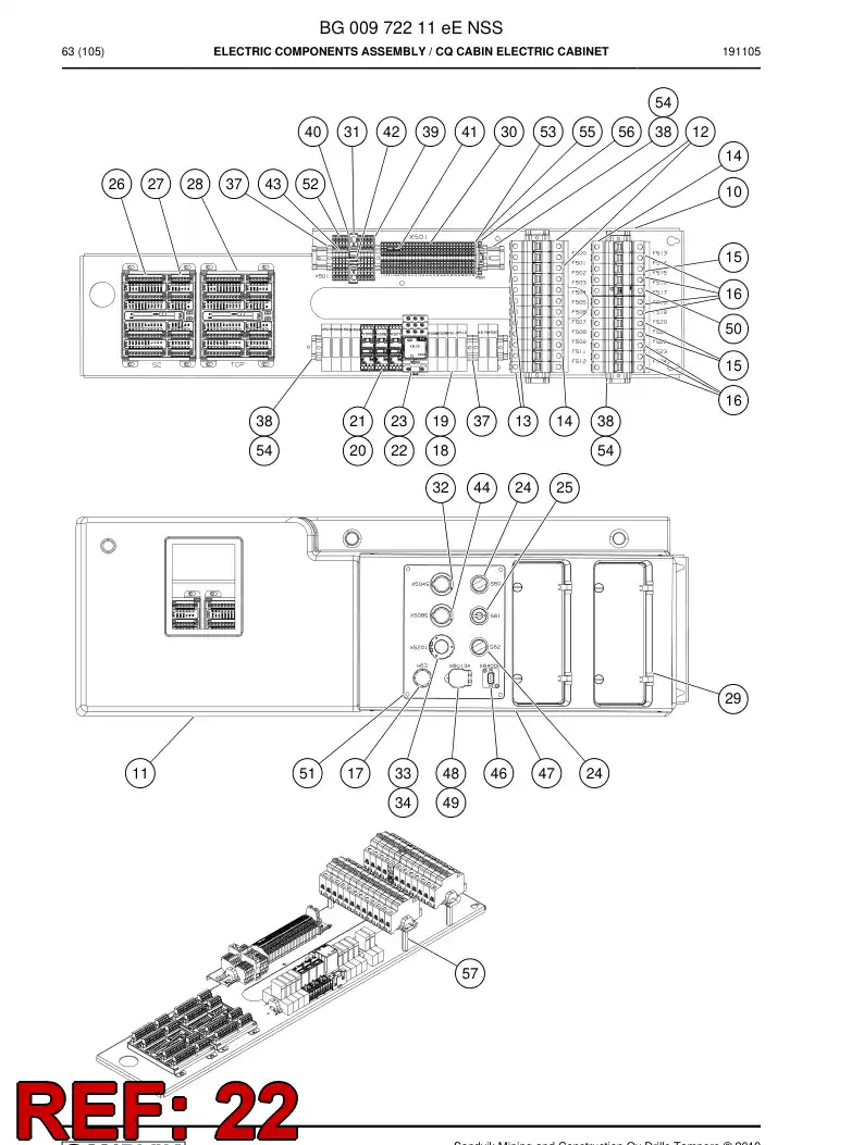 BG00931470a BG 009 314 70a Relay, Power - Sandvik Technical Drawing