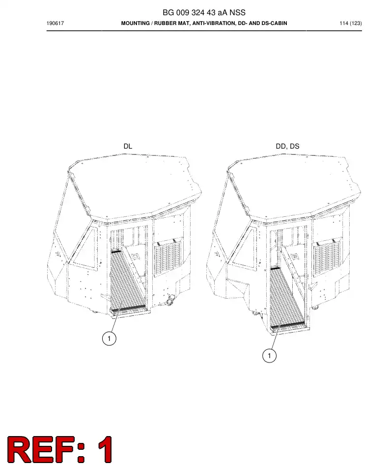 BG00932445a BG 009 324 45a Carpet - Sandvik Technical Drawing