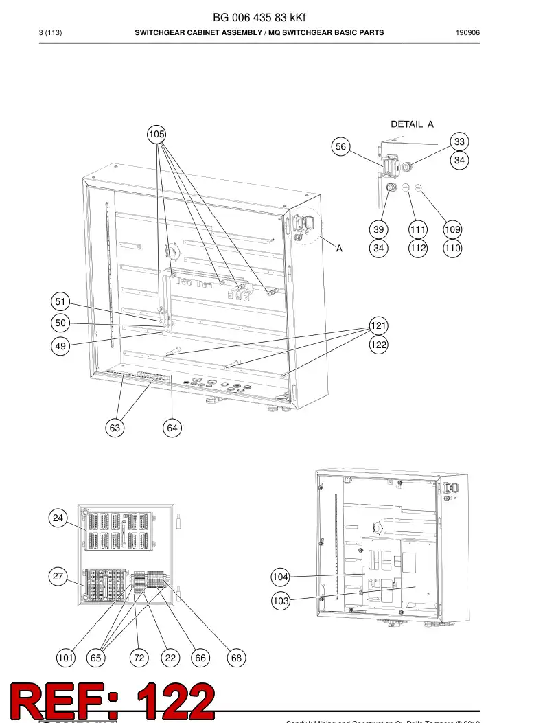 BG00933480a BG 009 334 80a Insulator - Sandvik Technical Drawing
