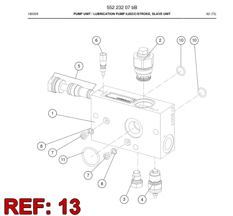 BG00936722a BG 009 367 22a Seal Kit - Sandvik Technical Drawing