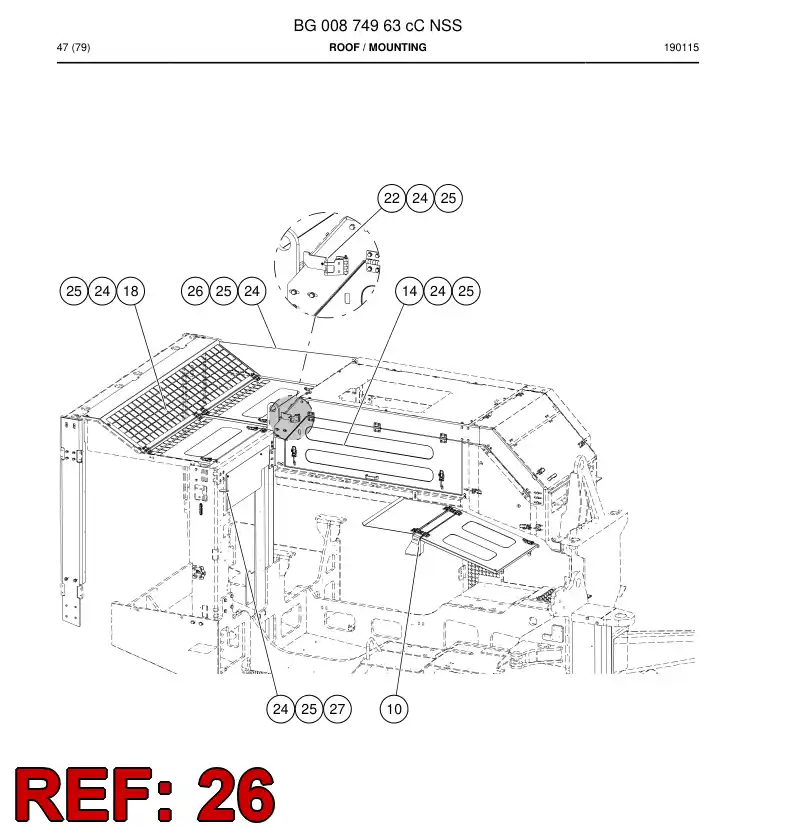 BG00936851a BG 009 368 51a Cover - Sandvik Technical Drawing