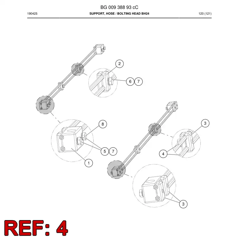 BG00938910b BG 009 389 10b Wire Rope - Sandvik Technical Drawing