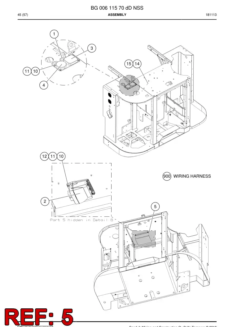 BG00939012a BG 009 390 12a Plate, Cover - Sandvik Technical Drawing