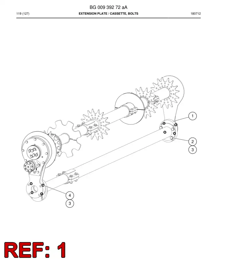 BG00939077a BG 009 390 77a Plate - Sandvik Technical Drawing