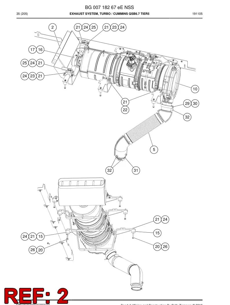 BG00939399a BG 009 393 99a Diffuser - Sandvik Technical Drawing