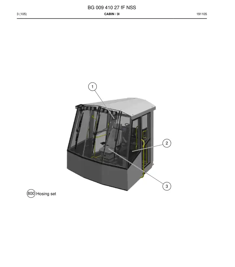 BG00941027f BG 009 410 27f Cabin - Sandvik Technical Drawing