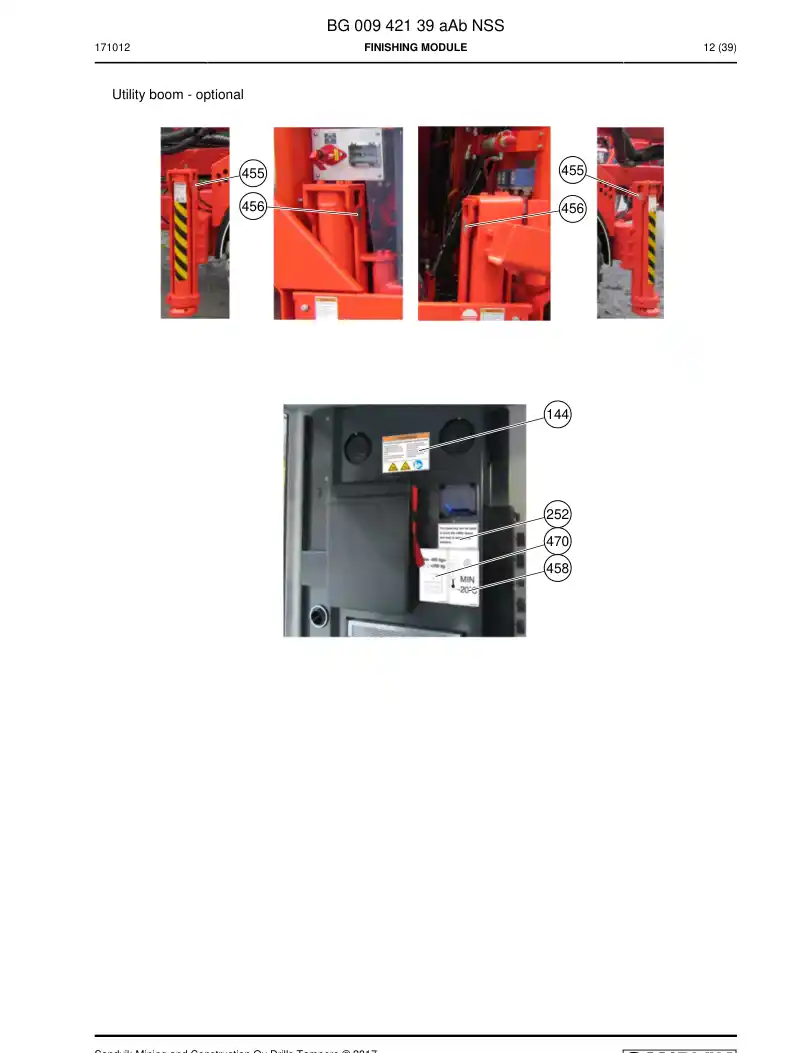 BG00942139a BG 009 421 39a Finishing module - Sandvik Technical Drawing