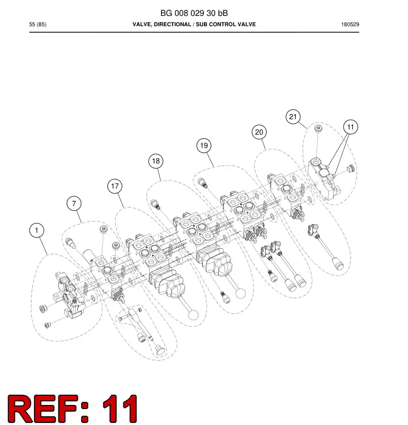 BG00945876a BG 009 458 76a Tie Rod - Sandvik Technical Drawing