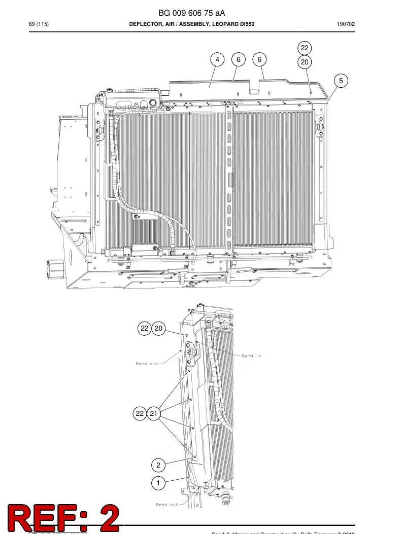 BG00949406a BG 009 494 06a Plate - Sandvik Technical Drawing