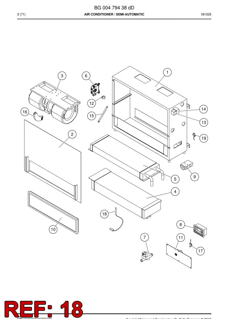 BG00949549a BG 009 495 49a Sensor - Sandvik Technical Drawing