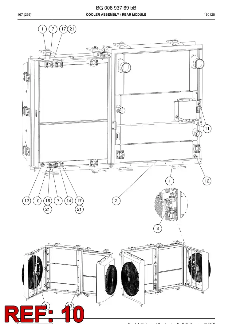 BG00956025a BG 009 560 25a Valve, Check - Sandvik Technical Drawing