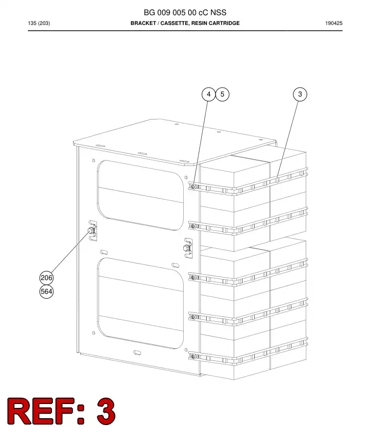 BG00959128a BG 009 591 28a Rubber Band, Cellular - Sandvik Technical Drawing
