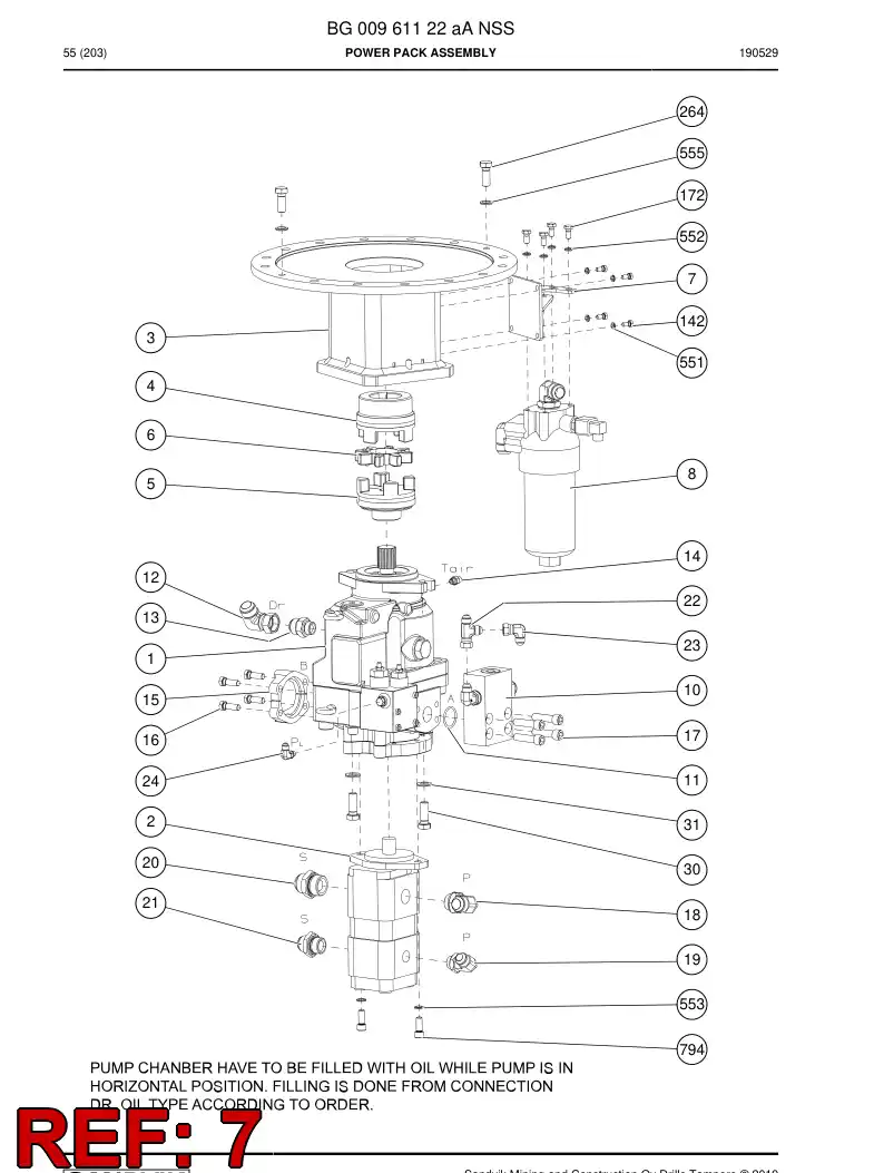 BG00963287a BG 009 632 87a Plate, Cover - Sandvik Technical Drawing