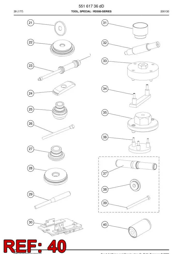 BG00964138b BG 009 641 38b Punch - Sandvik Technical Drawing