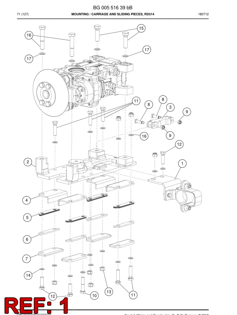 BG00964824a BG 009 648 24a Holder - Sandvik Technical Drawing