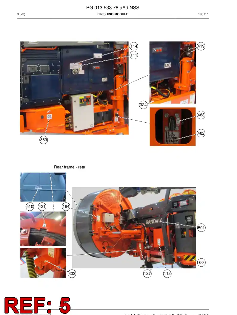 BG00964825d BG 009 648 25d Set - Sandvik Technical Drawing