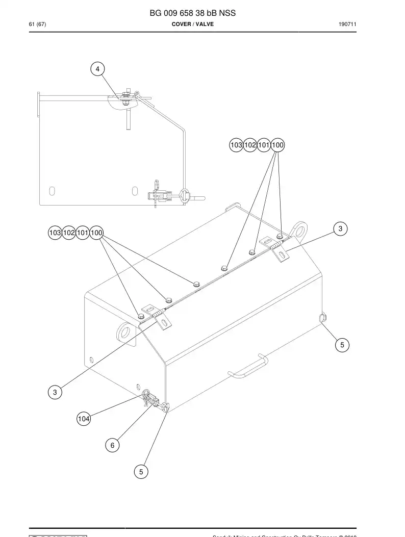 BG00965838b BG 009 658 38b Cover - Sandvik Technical Drawing