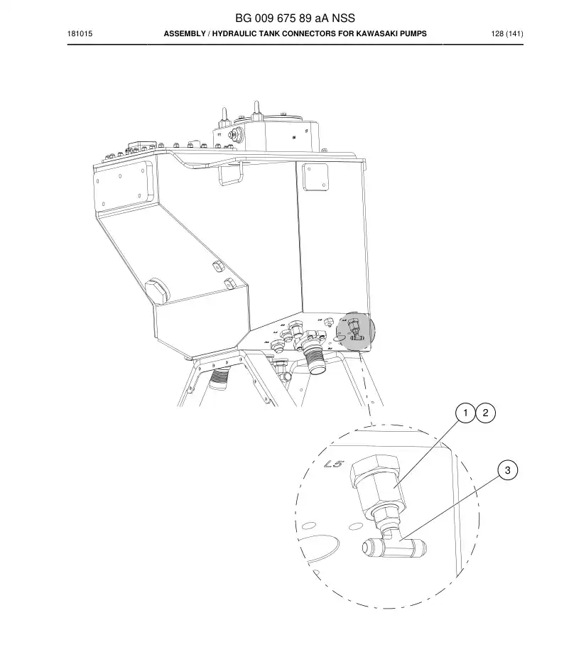 BG00967589a BG 009 675 89a Assembly - Sandvik Technical Drawing