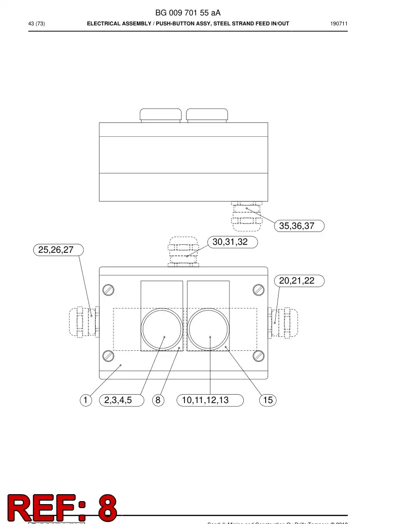 BG00970160a BG 009 701 60a Sign - Sandvik Technical Drawing