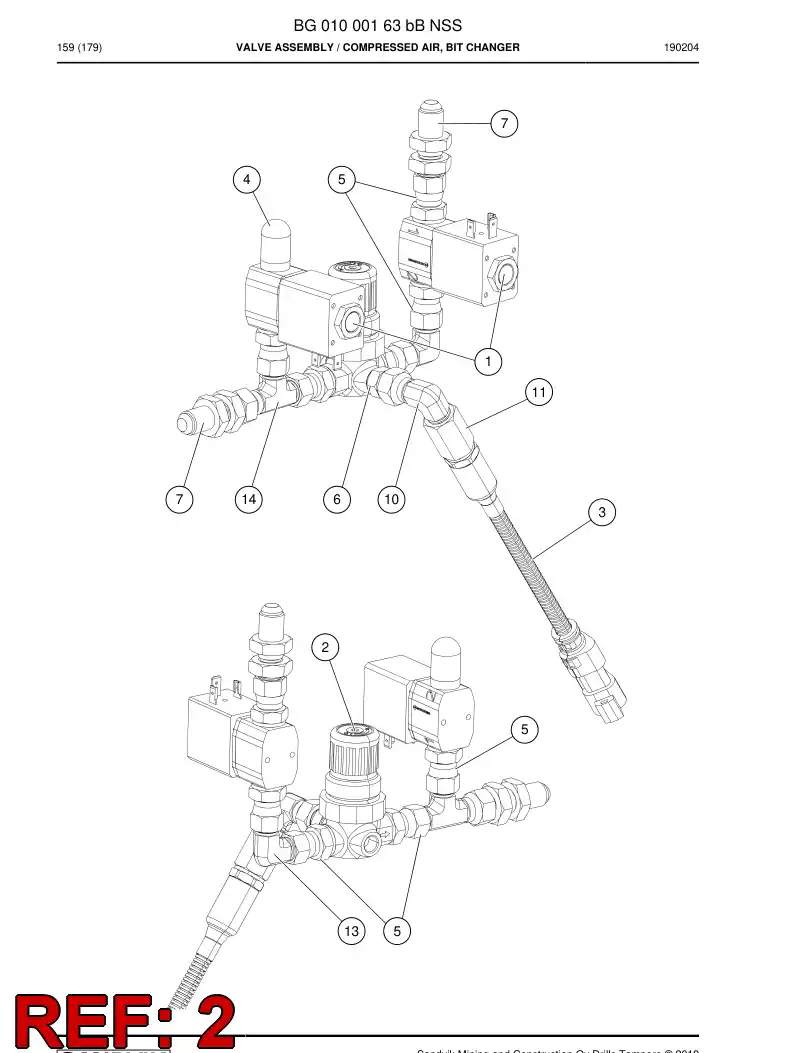 BG00970687a BG 009 706 87a VLVULA, REDUCCIN/ALIVIO DE PRESIN - Sandvik Technical Drawing