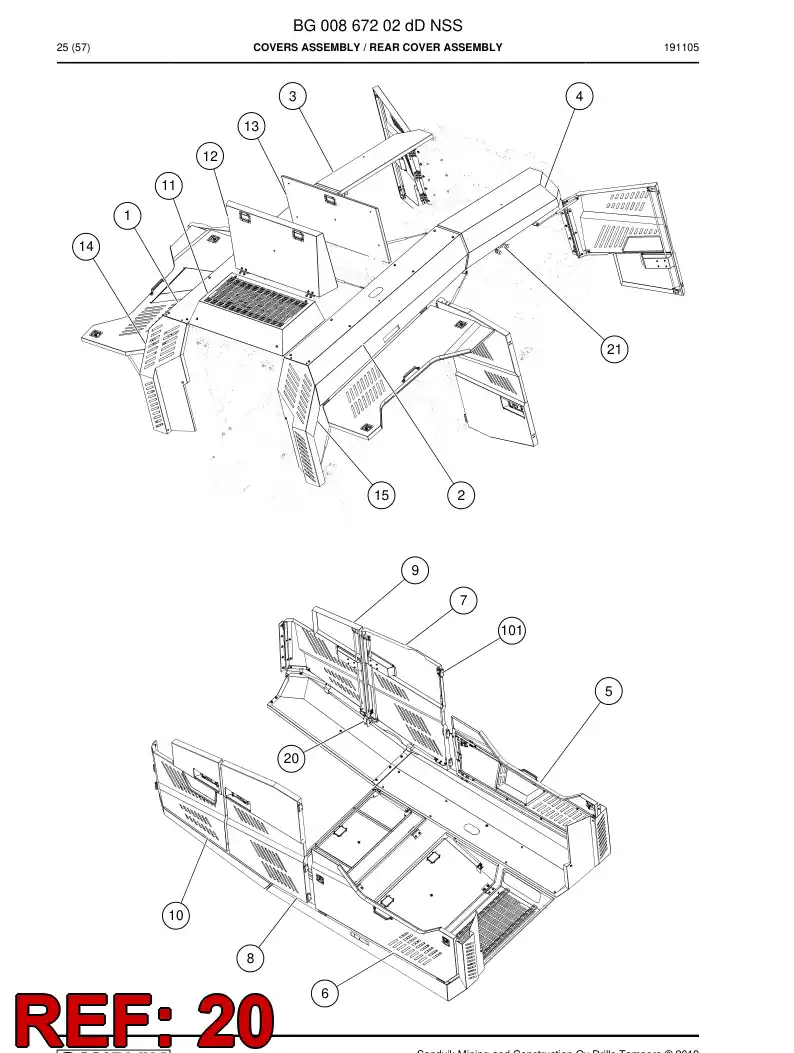 BG00971702a BG 009 717 02a Thrust - Sandvik Technical Drawing