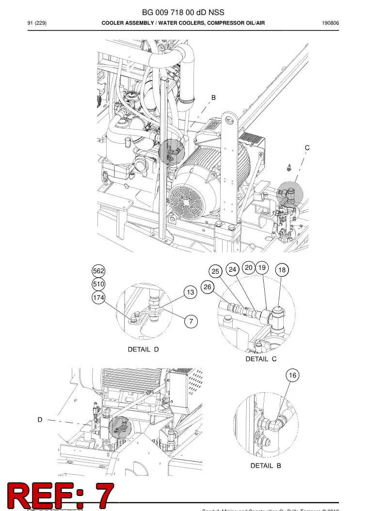 BG00972105a BG 009 721 05a Plate - Sandvik Technical Drawing