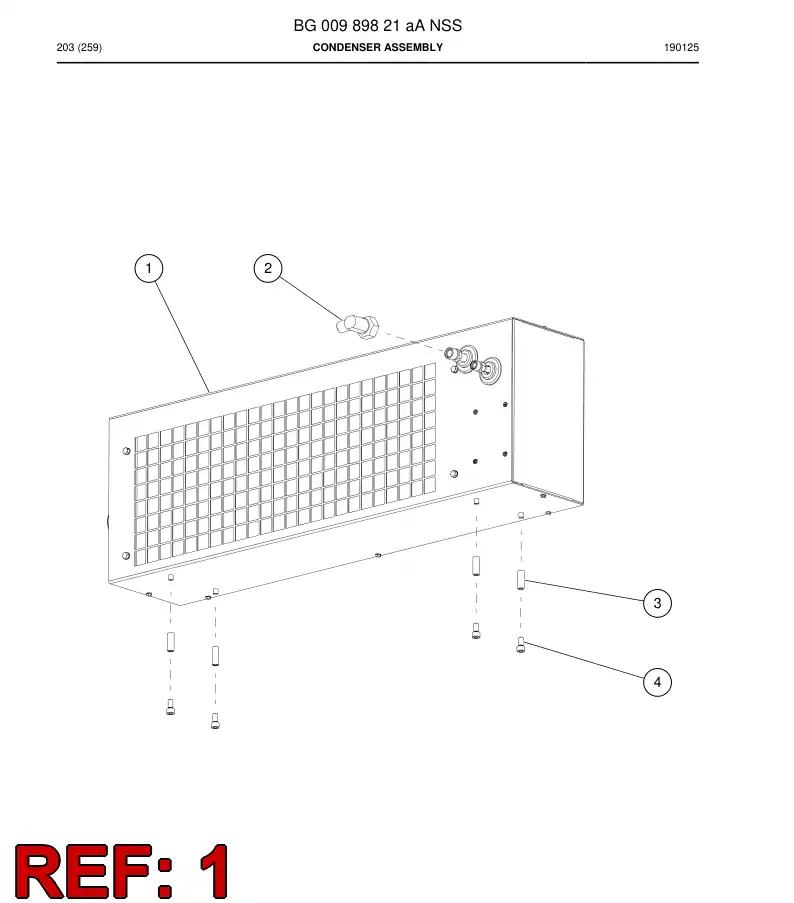 BG00974580b BG 009 745 80b Condenser - Sandvik Technical Drawing