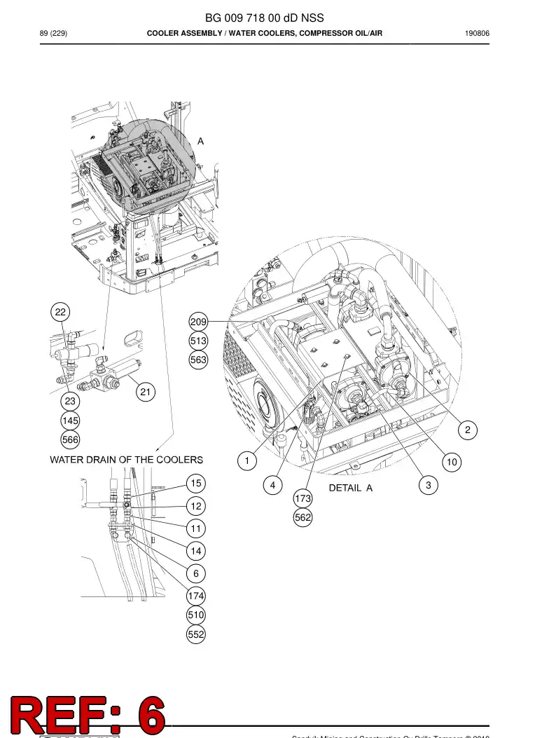BG00979206a BG 009 792 06a Plate - Sandvik Technical Drawing