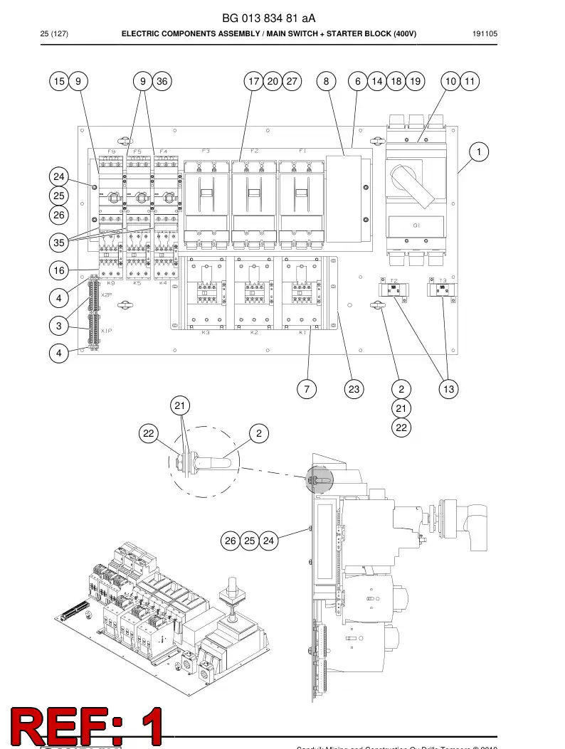 BG00979689c BG 009 796 89c Plate, Mounting - Sandvik Technical Drawing