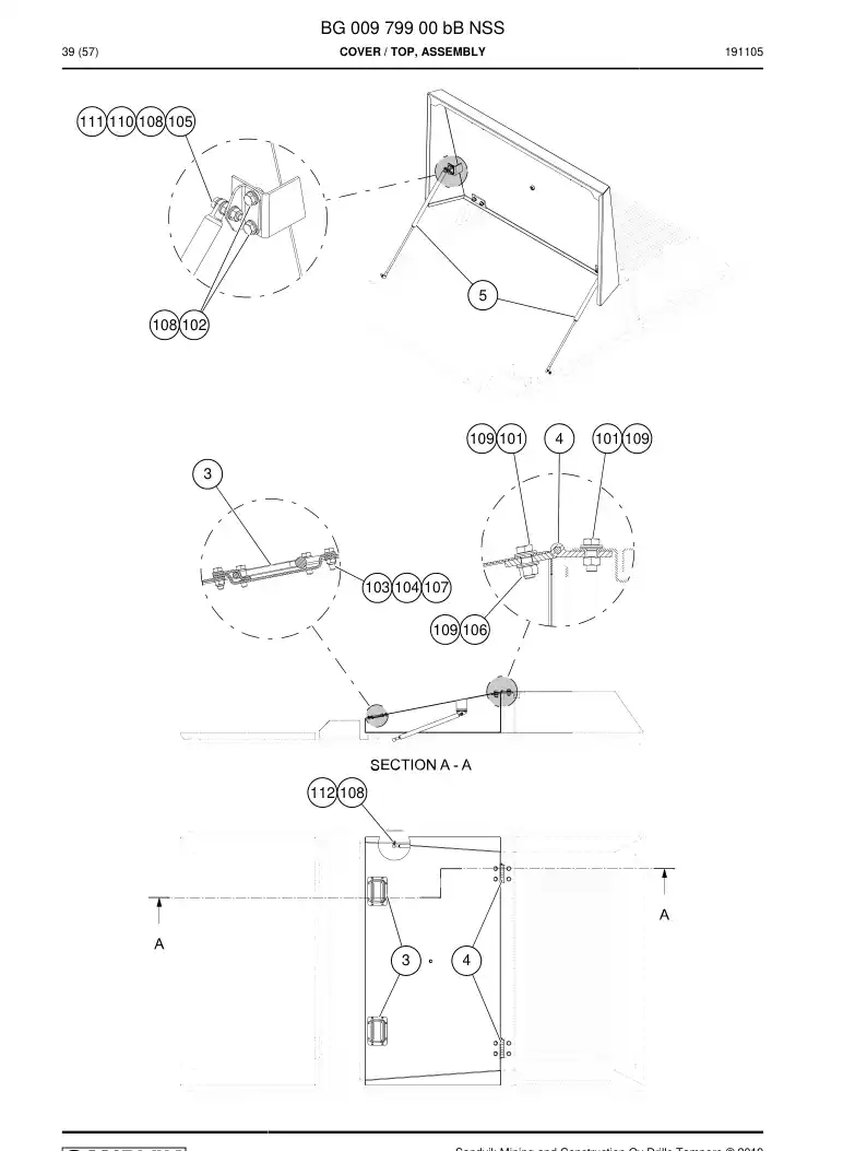 BG00979900b BG 009 799 00b Cover - Sandvik Technical Drawing