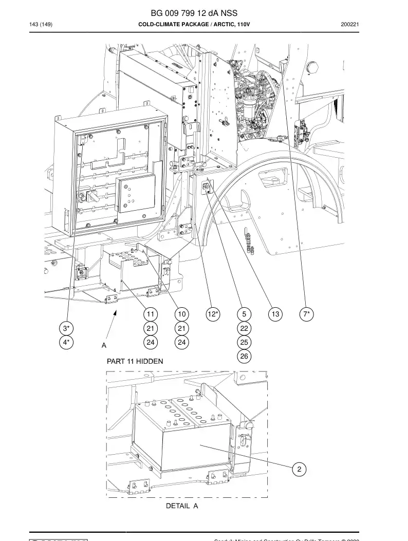 BG00979912d BG 009 799 12d Cold-Climate Package - Sandvik Technical Drawing