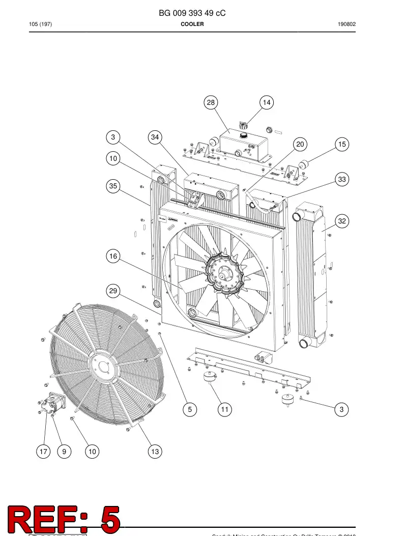 BG00984710a BG 009 847 10a Nut - Sandvik Technical Drawing