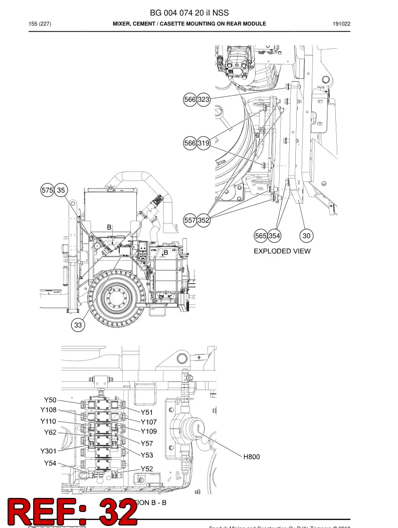 BG00987451a BG 009 874 51a Plate - Sandvik Technical Drawing