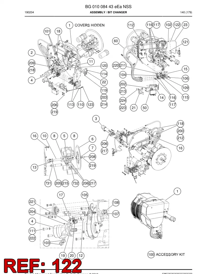 BG00988261a BG 009 882 61a CONECTOR, MACHO - Sandvik Technical Drawing