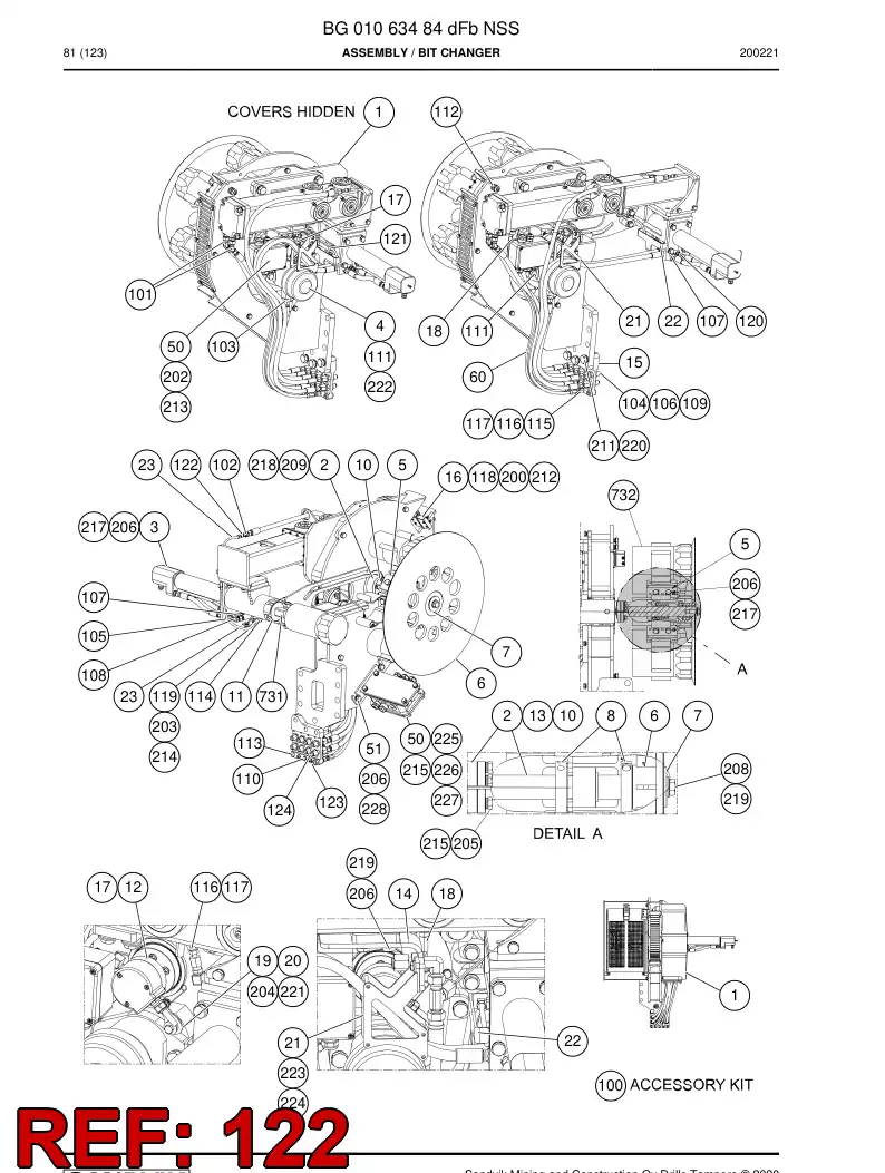 BG00988261b BG 009 882 61b Connector, Male - Sandvik Technical Drawing
