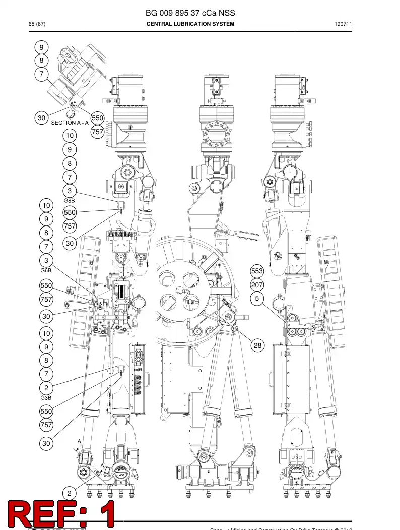 BG00990190a BG 009 901 90a Set - Sandvik Technical Drawing