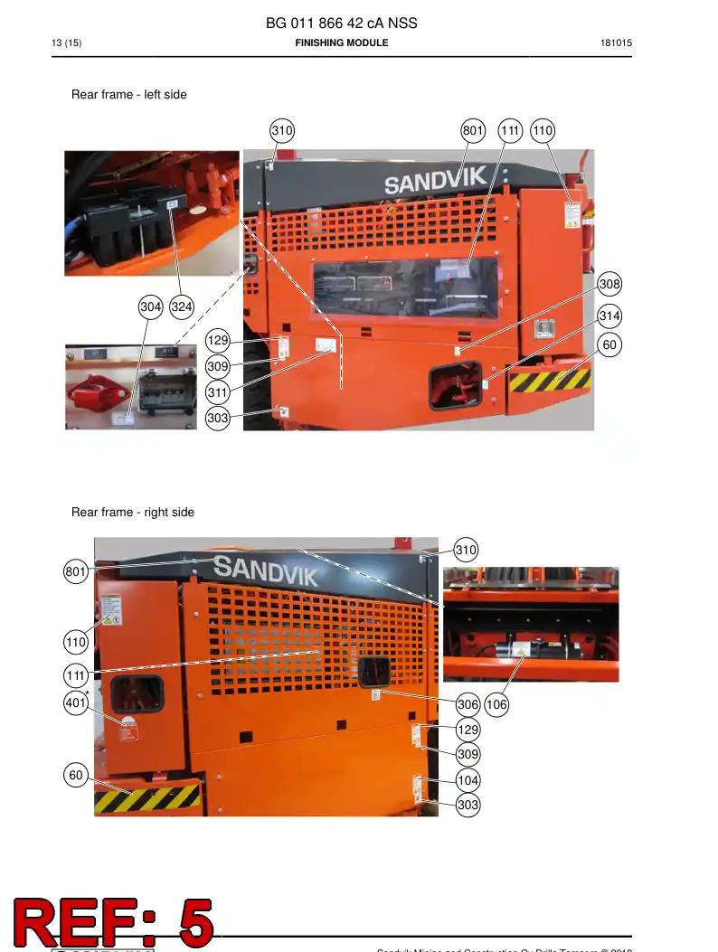 BG00991699b BG 009 916 99b Set - Sandvik Technical Drawing