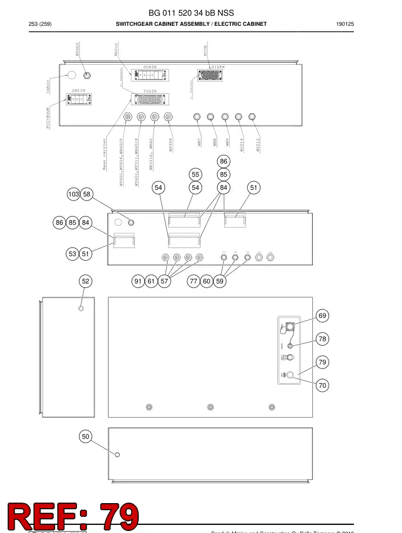 BG00991987c BG 009 919 87c Decal - Sandvik Technical Drawing