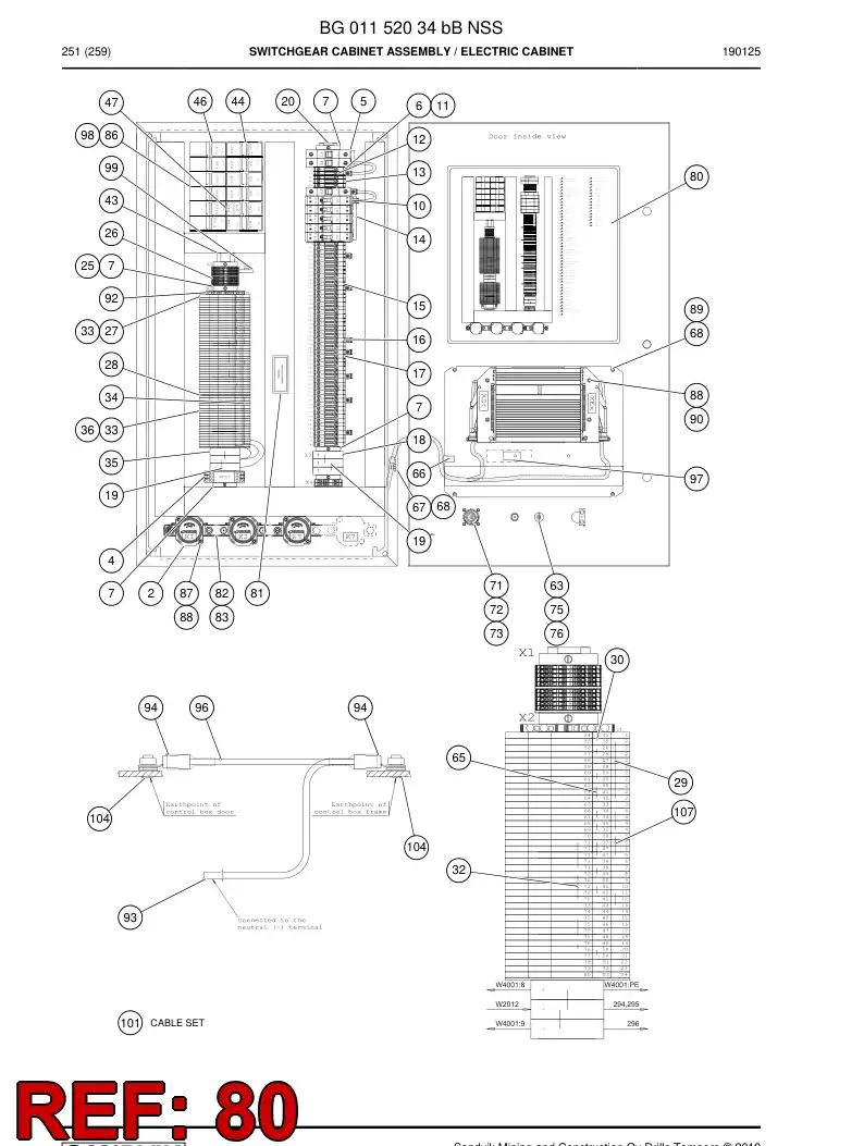 BG00992373c BG 009 923 73c Decal - Sandvik Technical Drawing