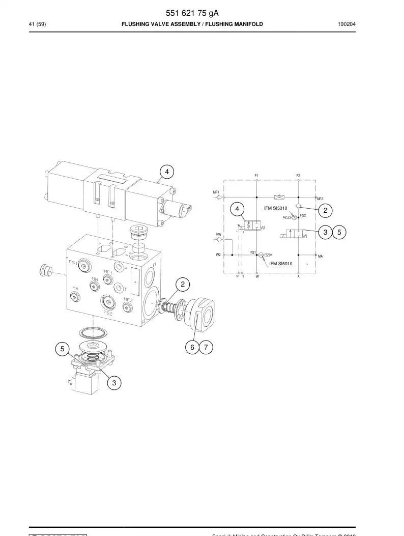 BG00993051a BG 009 930 51a Coil - Sandvik Technical Drawing