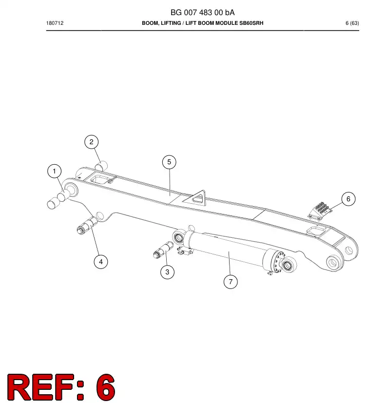BG00994104a BG 009 941 04a Bracket - Sandvik Technical Drawing