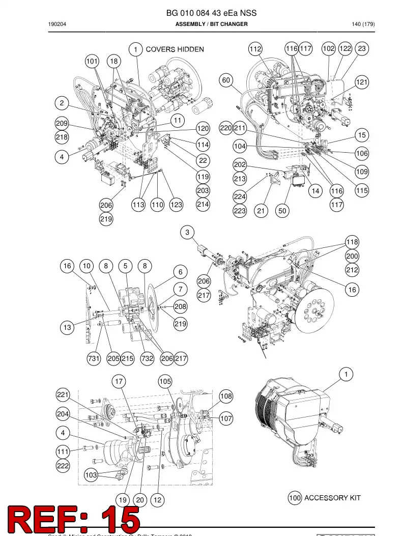 BG00996905b BG 009 969 05b Plate, Bulkhead - Sandvik Technical Drawing