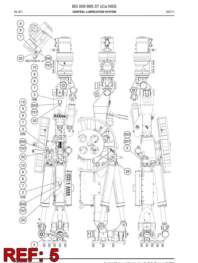 BG00997382a BG 009 973 82a Plate, Cover - Sandvik Technical Drawing